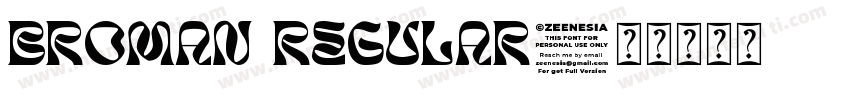 Broman Regular字体转换